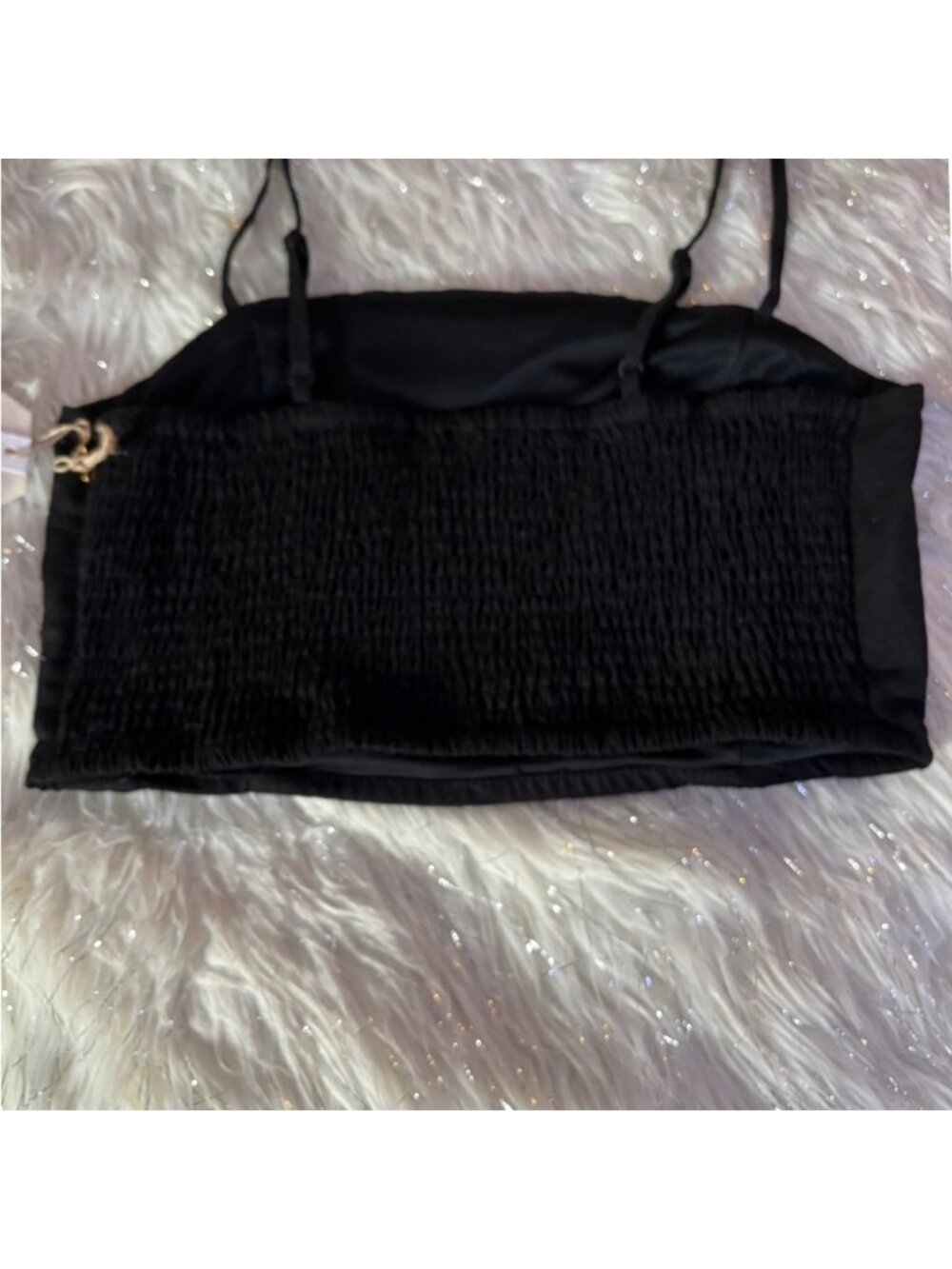 Black Women's CropTop Size M - Picture 2 of 8